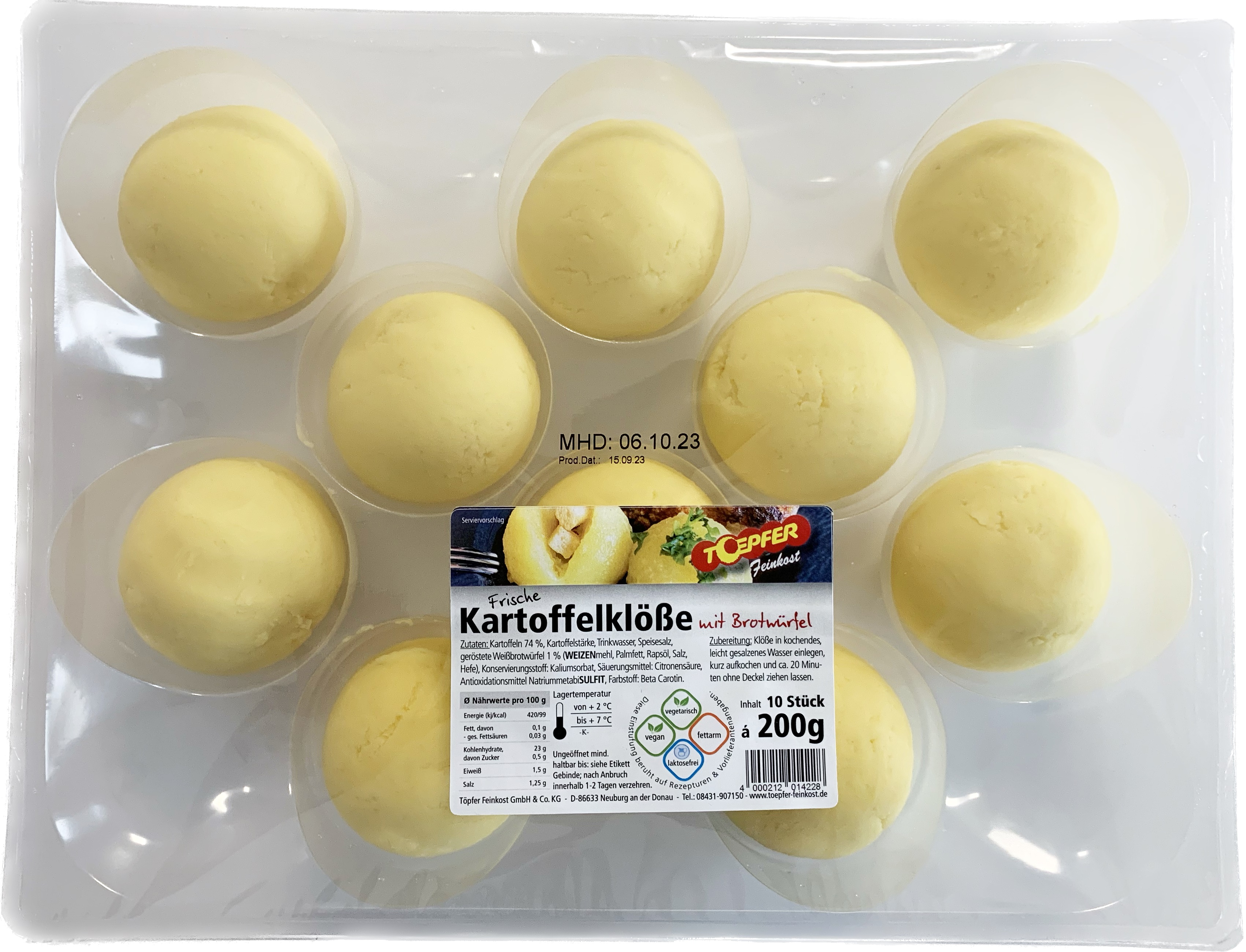 Töpfer Sortiment KW45 Kartoffelklöße groß